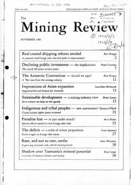 Press article "The Antarctic convention: should we sign? The 'Yes' case from the mining indu...