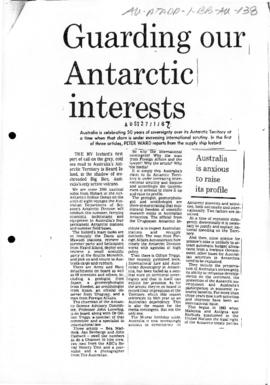 Ward, Peter "Guarding our Antarctic interests" Australian