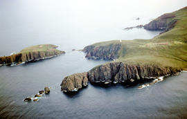 Aerial view of Cape Bruny from south-east