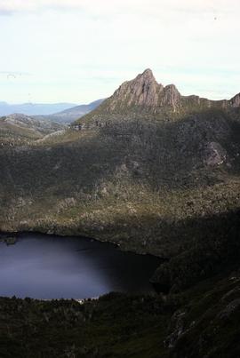 View of Little Horn of Cradle Mountain and Dove Lake