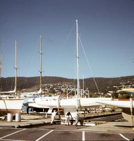 Yachts at the Royal Yacht Club of Tasmania