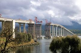 Repair work on Tasman Bridge continues