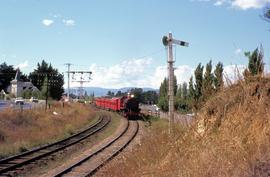 Steam train at Claremont, 1972