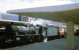 C class locomotive at Hobart Station platform
