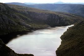 View of Crater Lake, near Cradle Mountain