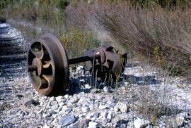 Narrow gauge rail wheels at Crotty