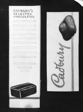Mock-up advertising for Cadbury chocolate range