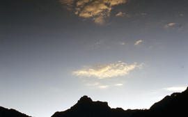 Silhouette of Mount Anne