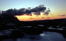 Sunset at Newdegate Pass, 1969