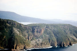 Aerial view of Fluted Cape, South Bruny Island