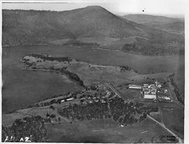 Cadbury Factory and River from Air