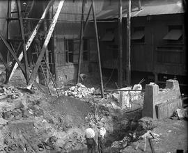 Excavation work for construction of furnace at E.Z. Co. Zinc Works