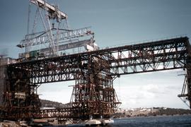 Construction of Tasman Bridge 1961