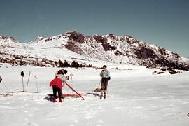 Snow skiing near Florentine Peak 1959