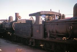 C Class steam locomotives in railyard
