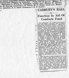 Cadbury's Ball Newspaper Article