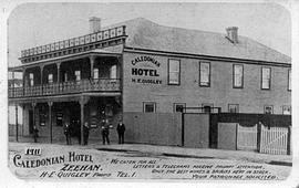 View of the Caledonian Hotel, Zeehan, Tasmania
