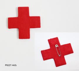 Fabric red cross badge