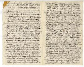 Letter : James Backhouse Walker to his sister Mary