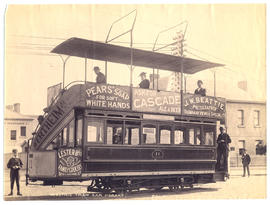 Photograph of electric tram car