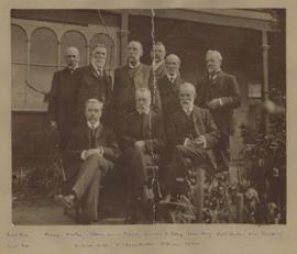 Photograph of of nine gentleman