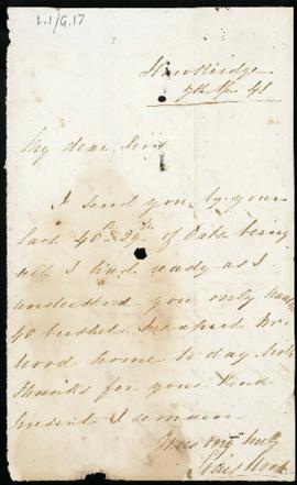 Letter: 7 April 1841