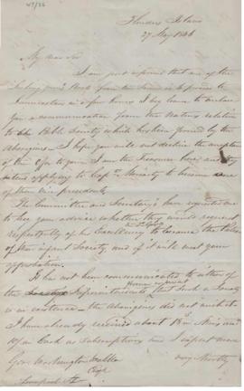 Robert Clark to George Washington Walker 27th May 1846