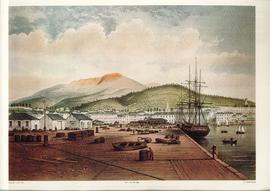 Hobart Town from the New Wharf - print