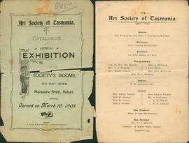 Art Society of Tasmania Catalogue of Annual Exhibition