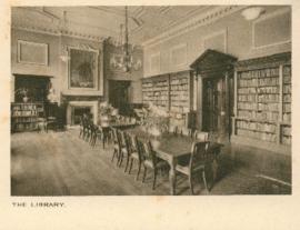 Photograph of the library at Ackworth School