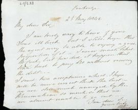 Letter: 25 May 1842