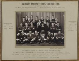 Photograph of Canterbury University College Football Club 1937