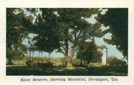 River Reserve, showing Memorial, Devonport, Tas.
