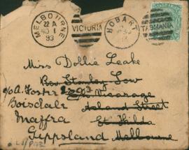 Letter from Matt Seal: October 29 1893