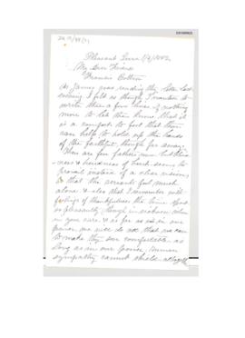 Letter : 1882