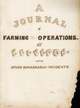 1856-59: Farm Journal