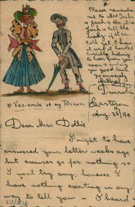 Letter from Matt Seal: August 26 1894