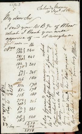 Letter: 10 September 1836