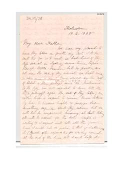 Letter : Rachel Cotton to brother Francis Cotton
