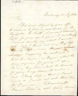 Letter: 22 August 1841