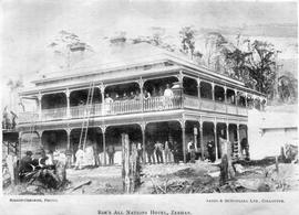 View of the All Nations Hotel, Zeehan, Tasmania