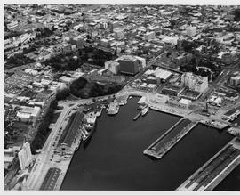 Aerial view of Watermans Dock