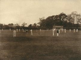 Photograph of the boys cricket ground at  Ackworth School