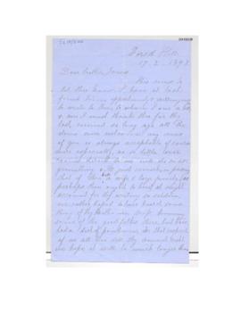 Letter to JB Cotton from his sister "Molma" [Mary May]