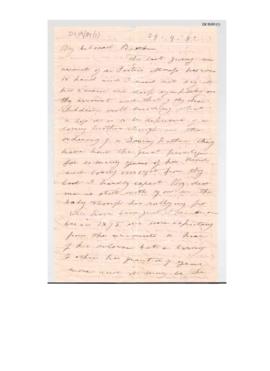 Letter : 29 September 1882  
