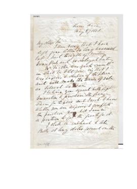 Grange Property : Letter from Thomas Lloyd Gellibrand