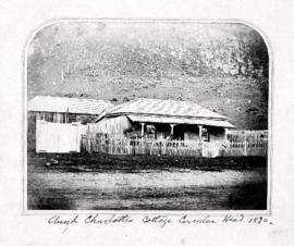 Photograph of "Aunt Charlottes" cottage at Circular Head