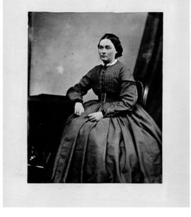 Photograph of woman seated