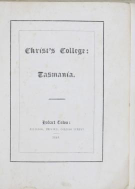 College Prospectus and Library Catalogue