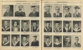 Professors and candidates for degrees 1923